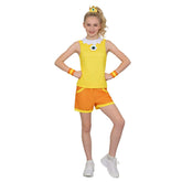 Kid Children The Super Mario (2026) Princess Daisy Yellow Sports Outfits Cosplay Costume