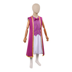 Kid Children The Super Mario Galaxy Movie (2026) Toad General Purple Outfits Cosplay Costume