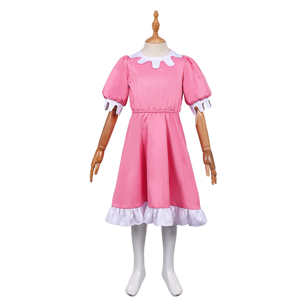 Kid Children The Three Robbers Tiffany Pink Dress Outfits Cosplay Costume