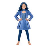 Kids Children Descendants: Wicked Wonderland (2026) Chloe Blue Jacket Skirt Set Outfits Cosplay Costume