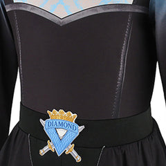 Kids Children Descendants: Wicked Wonderland (2026) Evil Chloe Blue Black Set Outfits Cosplay Costume