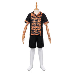 Kids Children Dust Bunny (2025) Aurora Tiger Stripe Shirt Pants Cosplay Costume