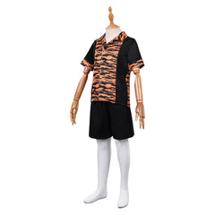 Kids Children Dust Bunny (2025) Aurora Tiger Stripe Shirt Pants Cosplay Costume