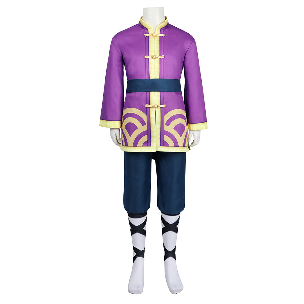 Kids Children Game Princess Peach: Showtime! 2024 Peach Purple Outfits Cosplay Costume Halloween Carnival Suit