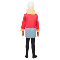 Kids Children Hilda Hilda Red Blue Set Outfits Cosplay Costume Halloween Suit
