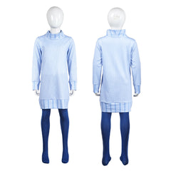 Kids Children Inside Out 2 (2024) Sadness Blue Outfits Cosplay Costume