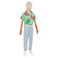 Kids Children KPop Demon Hunters (2025) Abby Saja Green Shirt Set Outfits Cosplay Costume