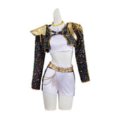 Kids Children KPop Demon Hunters (2025) Golden Rumi Black White Outfits Cosplay Costume