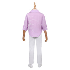 Kids Children KPop Demon Hunters (2025) Jinu Saja Pink Shirt Set Outfits Cosplay Costume