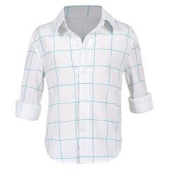 Kids Children KPop Demon Hunters (2025) Jinu Saja White Shirt Cosplay Costume