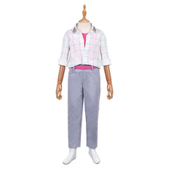 Kids Children KPop Demon Hunters (2025) Jinu Saja White Shirt Set Outfits Cosplay Costume