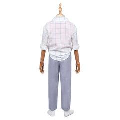 Kids Children KPop Demon Hunters (2025) Jinu Saja White Shirt Set Outfits Cosplay Costume