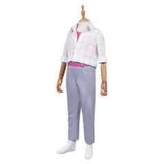 Kids Children KPop Demon Hunters (2025) Jinu Saja White Shirt Set Outfits Cosplay Costume