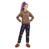 Kids Children KPop Demon Hunters (2025) Rumi Brown Blue Sleepwear Set Outfits Cosplay Costume