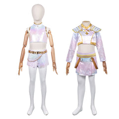 Kids Children Rumi Zoey What It Sounds Like White Set Cosplay Costume
