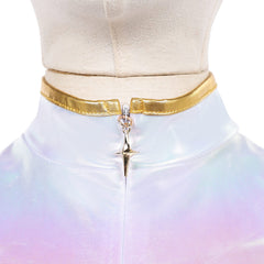 Kids Children KPop Demon Hunters (2025) Rumi What It Sounds Like White Set Cosplay Costume