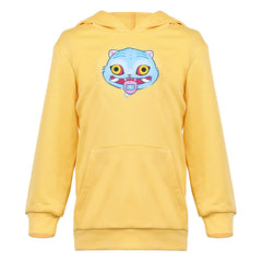 Kids Children KPop Demon Hunters (2025) Zoey Yellow Hoodie Outfits Cosplay Costume
