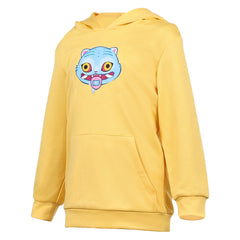 Kids Children KPop Demon Hunters (2025) Zoey Yellow Hoodie Outfits Cosplay Costume