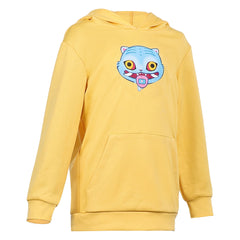 Kids Children KPop Demon Hunters (2025) Zoey Yellow Hoodie Outfits Cosplay Costume