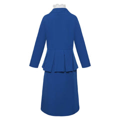 Kids Children Mary Poppins Musical Nanny Blue Set Outfits Cosplay Costume