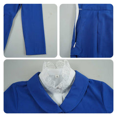 Kids Children Mary Poppins Musical Nanny Blue Set Outfits Cosplay Costume