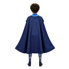 Kids Children Masters Of The Universe (2026) Skeletor Blue Jumpsuit Cloak Outfits Cosplay Costume