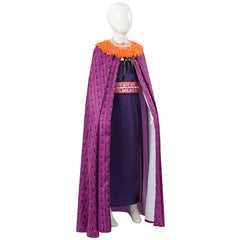 Kids Children Moana 2 (2024) Matangi Purple Dress Cloak Outfits Cosplay Costume