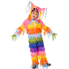 Kids Children Pinata Colorful Jumpsuit Hooded Outfits Cosplay Costume Carnival Suit