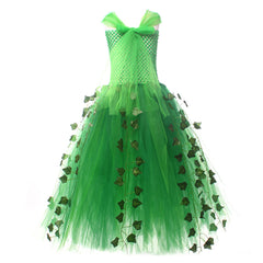 Kids Children Poison Ivy Green Tutu Dress Fairy Set Outfits Cosplay Costume