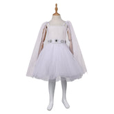 Kids Children Princess Leia White Tutu Dress Outfits Cosplay Costume Halloween Carnival Suit