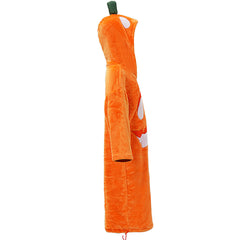 Kids Children Pumpkin Flannel Hoodie Home Sleepwear Halloween Cosplay Costume