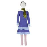 Kids Children Scooby-Doo Daphne Blue Dress Set Outfits Cosplay Costume