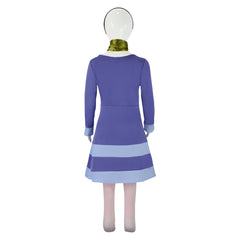 Kids Children Scooby-Doo Daphne Blue Dress Set Outfits Cosplay Costume