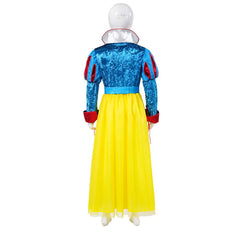 Kids Children Snow White (2025) Princess Blue Yellow Dress Outfits Cosplay Costume