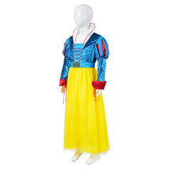 Kids Children Snow White (2025) Princess Blue Yellow Dress Outfits Cosplay Costume