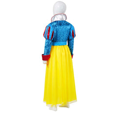 Kids Children Snow White (2025) Princess Blue Yellow Dress Outfits Cosplay Costume