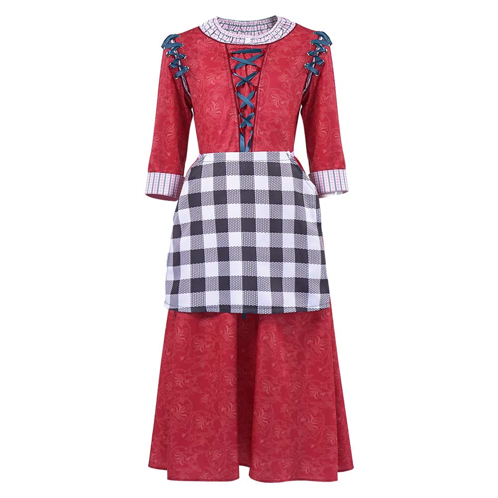 Kids Children Snow White (2025) Princess Young Red Dress Outfits Cosplay Costume