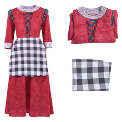 Kids Children Snow White (2025) Princess Young Red Dress Outfits Cosplay Costume