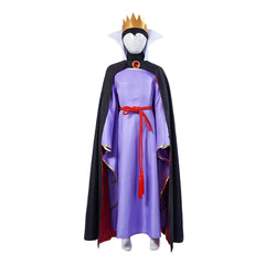 Kids Children Sow White Evil Queen Purple Dress Cloak Set Outfits Cosplay Costume