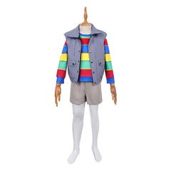 Kids Children Stranger Things (2025) Derek Turnbow Gray Set Outfits Cosplay Costume