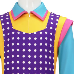 Kids Children Stranger Things (2025) Holly Wheeler Purple Overalls Set Cosplay Costume