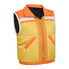 Kids Children Stranger Things: Tales From '85 (2026) Dustin Henderson Yellow Vest Jacket Outfits Cosplay Costume