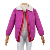 Kids Children Stranger Things: Tales From '85 (2026) Eleven Purple Jacket Outfits Cosplay Costume