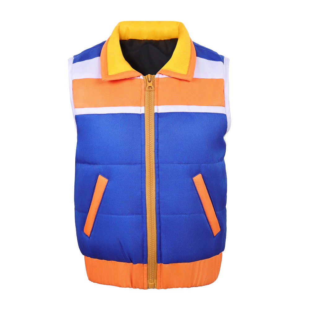 Kids Children Stranger Things: Tales From '85 (2026) Mike Wheeler Blue Vest Jacket Outfits Cosplay Costume