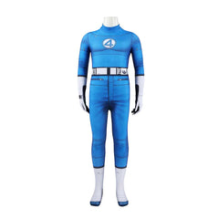 Kids Children The Fantastic Four: First Steps (2025) Mister Fantastic Jumpsuit Cosplay Costume