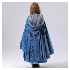 Kids Children The Lord Of The Rings Arwen Blue Dress Cloak Set Outfits Cosplay Costume