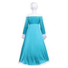 Kids Children The Super Mario (2026) Rosalina Blue Dress Accessories Set Outfits Cosplay Costume