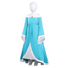 Kids Children The Super Mario (2026) Rosalina Blue Dress Accessories Set Outfits Cosplay Costume