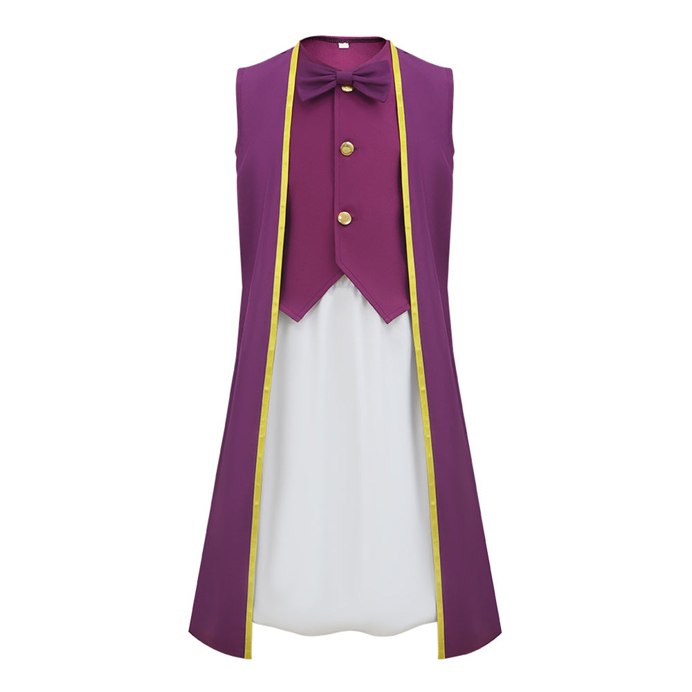 Kids Children The Super Mario Galaxy Movie (2026) Council Toad Purple Outfits Cosplay Costume