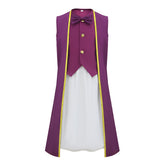 Kids Children The Super Mario Galaxy Movie (2026) Council Toad Purple Outfits Cosplay Costume